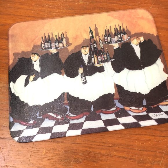 Vintage Tempered Glass Cheese Board - Picture 2 of 6